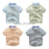 Wholesale 2-7 Year Old Boys Summer Plaid Shirts thumbnail-1