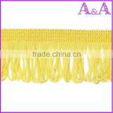 New Style 4.2cm Width Dark Pink Cotton Accessories Curtain Fringe for Decoration thumbnail-5