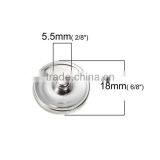 18mm Glass Fit Snap Button Bracelets Round Silver Tone At Random Cat Pattern thumbnail-2
