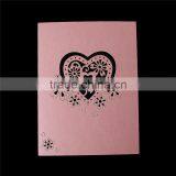 Paper Wedding Party Name Place Card Heart Pink thumbnail-2