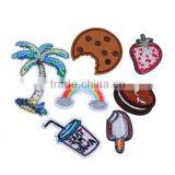 Fabric Iron On Patches At Random Coconut Tree Food Iron On Embroidery Patch thumbnail-2