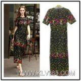 Latest Dress Design Women Summer Flower Dress Long Maxi Dress