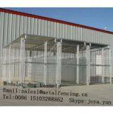 Wholesale Zoo Animals Fence Panels Movable Dog Cages With Roofs 3 Run Dog Houses Modular Dog Pens Anti Rust Dog Kennels thumbnail-3