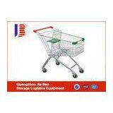 Professional European Supermarket Shopping Carts , 100L Four Wheeled Shopping Trolley thumbnail-1