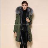 Wholesale Good Quality Faux Fur Lined With Coat Military Women Coat