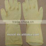 Yellow Single Use Chemical Non-toxic Powdered Latex Glove thumbnail-2