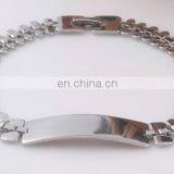 Fashion Men's Titanium Steel Curved Cowboy Link Chain Bracelet Simple Bold Stainless Bracelets Men Jewelry thumbnail-5