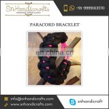 Black Pink Paracord Bracelet