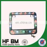 2014 newest License plate frame lights,motorcycle parts lights system, strobe licence frame lamps for motorcycle factory sell!