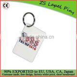 Free Artwork Design Quality Custom Trump 2016 Aluminum Keyring Tag thumbnail-1