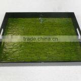 Lacquer Tray, Mother of Pearl Tray, Square Tray