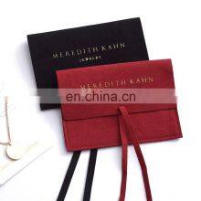 PandaSew 12*10cm Custom Logo Gold Deboss Print Microfiber Envelope Jewelry Pouch thumbnail-2