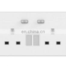 Умный двухрозеточный выключатель Zigbee для настенной розетки. Маленькая система автоматизации зданий. Zigbee настенная розетка Великобритания