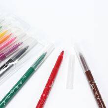 Factory Price Good Quality 12 Colors Non-Toxic Ink Felt Pen Student Kid Art Washable Fiber Tip Watercolor Pen thumbnail-4