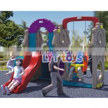 New arrival high quality indoor plastic slide swing set for kids