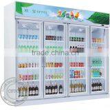 OP-A406 US Standard Copper Evaporator Glass Doors Supermarket Energy Drink Fridge Quality Choice thumbnail-1