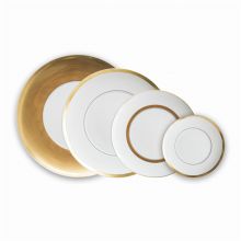 Dubai Serving Dish Royal Luxury Gold Rim Bone China Ceramic Wedding Plate