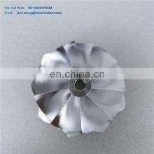 880696-5001S G35-900 Compressor Wheel Standard Rotation 62*76mm 9 Blade Billet Wheel Point Milling thumbnail-1