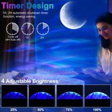 Bluetooth Aurora Projector Northern Lights Projector Lamp With Moon Star Galaxy Remote Night Light Projector With Music Speaker thumbnail-3