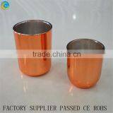 2016 Latest Round Bottom Copper Candle Jar With Metal Lids Wholesale Quality Choice