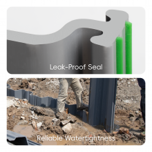 Leak Proof Weatherproof PVC Sheet Piles for Flood Protection Embankment Road Construction Projects thumbnail-5