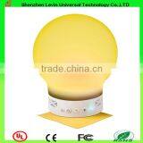 China High Quality Silicone 5V 3W Hand Free Phone Call Smart Bluetooth LED Music Portable Lamp Speaker