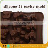 Candy Molds Ice Cube Tray- 24 Cavity Animal Shaped-Silicone Chocolate Molds - Fun, Toy Kids Set thumbnail-3