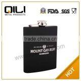 FDA 200ml High Quality 304 Stainless Steel Wine Hip Flask With Silk-screen