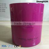 Large Colored Cylinder Glass Vase thumbnail-3