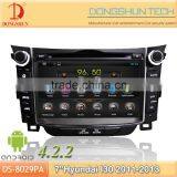 7" Hyundai I30 2011-2013 Pure Android 4.2.2 Car GPS With WIFI/3G