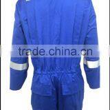 Workwear Industrial 100% Cotton & EN11612 Flame Retardant & Anti-static Reflective Safety Coverall thumbnail-4