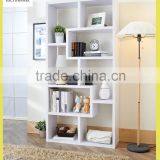 Modern white bookcase