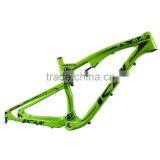 27.5er Full Suspension MTB Frame AC650B Carbon Bicycle Frame 27.5 Carbon Bike AC156 Green Painting thumbnail-1