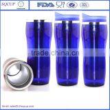 14oz Stainless Steel Inner and Plastic Outer Travel Coffee Mug Bpa Free Starbucks Tumbler With Lid Enamel Mug thumbnail-4