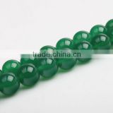 Natural gemstone green agate beads 8mm