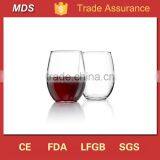 Wholesales Clear Wine Glass With Silver Rim thumbnail-5