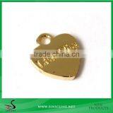 Sinicline Heart Shaped Metal Tag for Women's Handbag