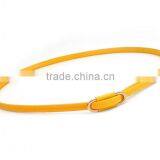 Fashion PU Belt With Stone Attached Buckle in 1cm Width thumbnail-2