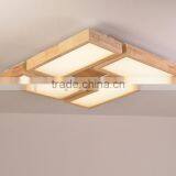 New Style Modern LED Ceiling Lamp, Square Acrylic Ceiling Lamp, Wooden Base Ceiling Lamp