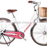 Single Speed Coaster Brake Lady City Bike Dutch City Bicycle With Leather Saddle thumbnail-6