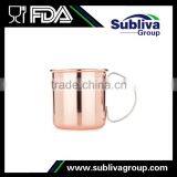 400ml Brass Antique Beer Mug Stainless Steel, Moscow Mule Solid 100% Pure Copper Mug Quality Choice thumbnail-2