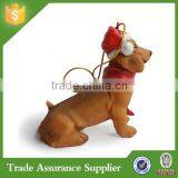 Professional Dog Supplier Polyresin Dachsund Christmas Ornament thumbnail-6