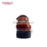Gentlemen Brown Genuine Leather Mens Dress Shoes thumbnail-3