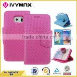 Cell Phone Accessories Phone Case Super Slim Auto Sleep Wake Flip Case Cover for Samsung Galaxy s6