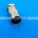 IEC Female to F Male Coaxial Connector Adapter