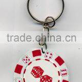 11.5g High Quality ABS Custom Lucky Poker Chip Keychain thumbnail-3