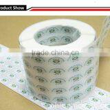 White Printed Ultra Destrucitlbe Vinyl Sticker Breakable Label