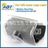 ADT No Drill Play&plug Wireless Led Car Door Logo Laser Projector Light for Toyota