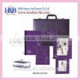 Global Hot Sale H&B 8*12 ,12*18 Purple Hardcover Wedding Photo Album thumbnail-1