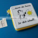 Square Tin Box With Zipper